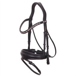 Equality Line Helix Trense Sort m. Gr krystalsten