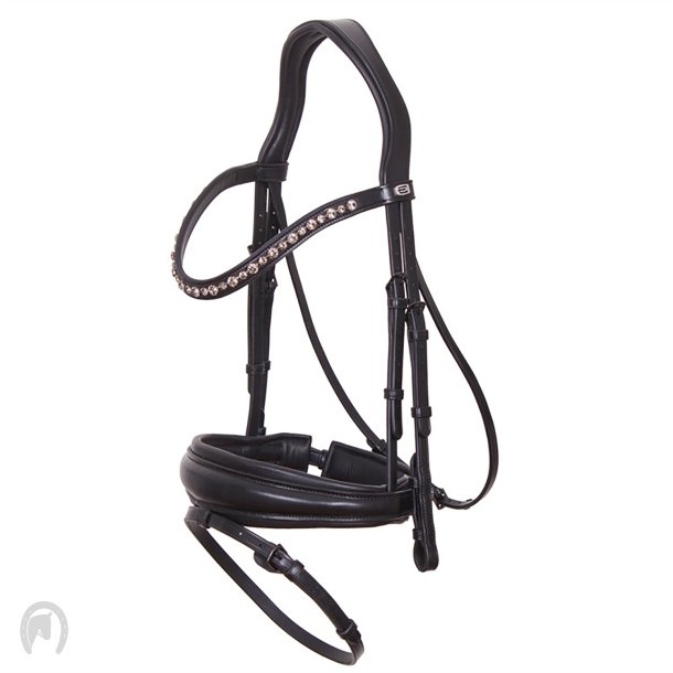Equality Line Helix Trense Sort m. Gr krystalsten