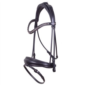 Equality Line Hamilton Rundsyet Trense Sort m. Gr krystalsten