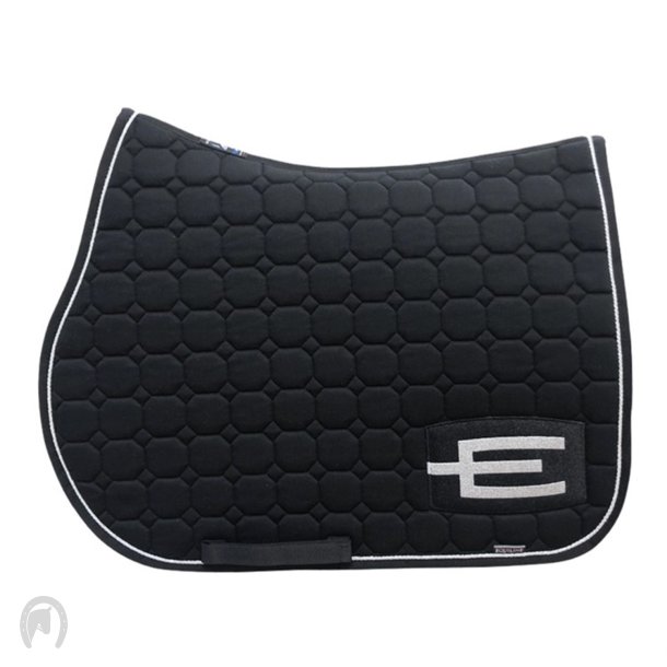 Equiline Octagon Underlag E-Logo Sort/Slv