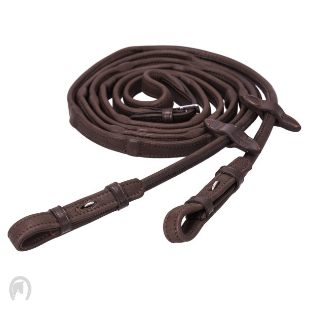 Schockem�hle Durasoft Rundsyet L�dert�jle Hook & Stud Dark Brown