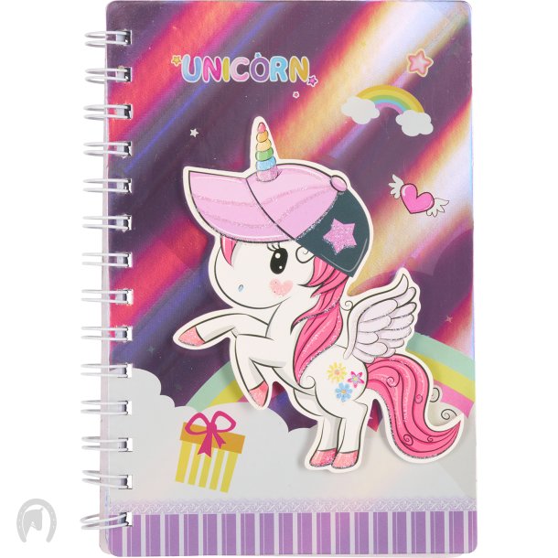 Equipage Unicorn Notesbog Lilla