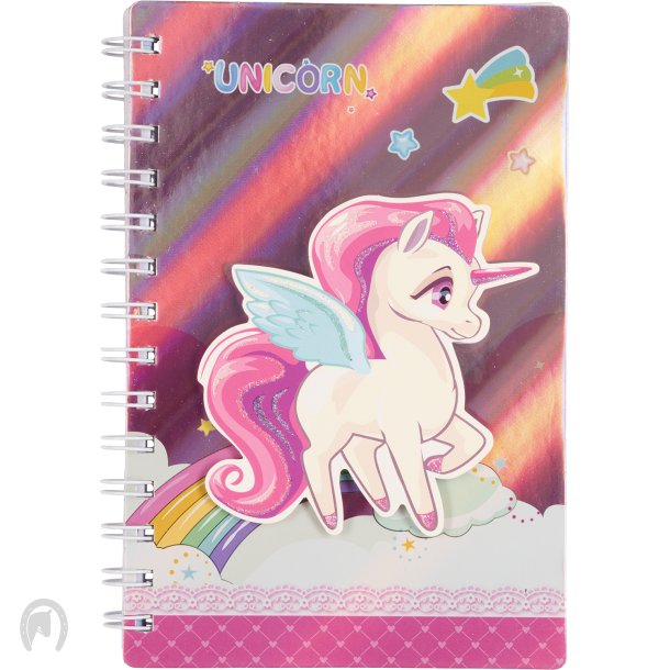 Equipage Unicorn Notesbog Pink
