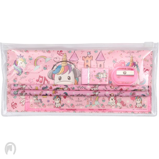 Equipage Unicorn Penalhus m. Indhold Misty Rose