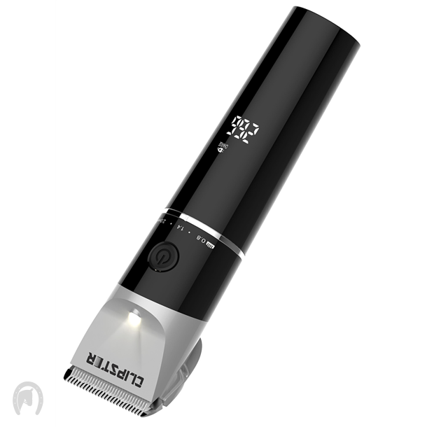 Clipster DeloX Batteri Hesteklipper Sort