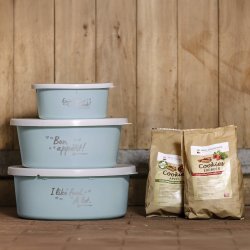 M�sli Spand med l�g 5L - Pastel Tyrkis