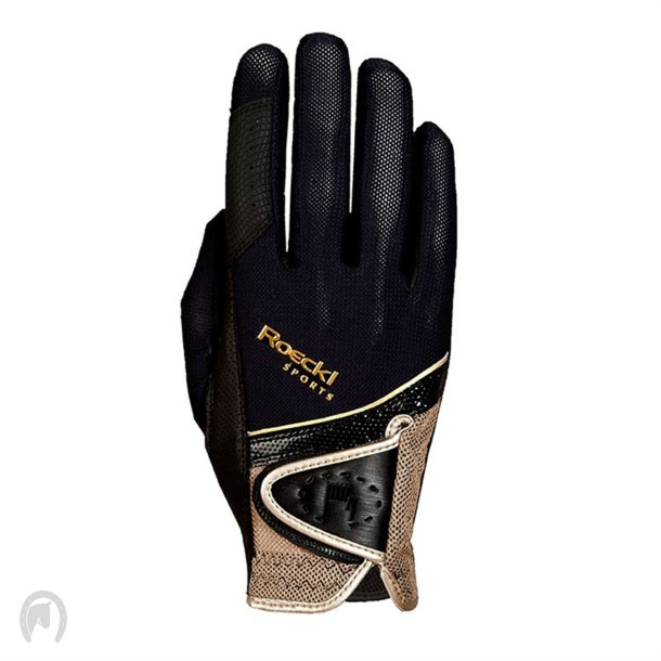 Roeckl Ridehandsker Madrid Sort/Guld