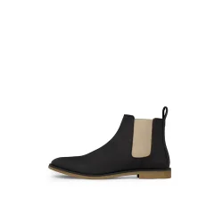 Bronco Rustic Vegansk Lderstvle Sort