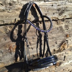 OS Florenz trense Sort m. Crystal Fineline