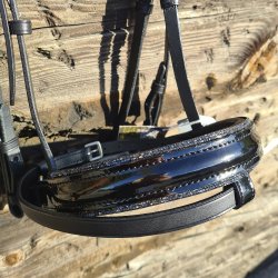 OS Florenz trense Sort m. Crystal Fineline