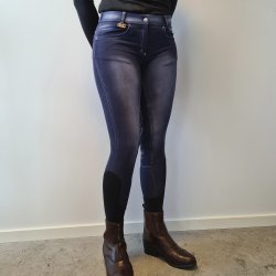 HRS Country Jeans Ridebukser Kn�grip Bl�