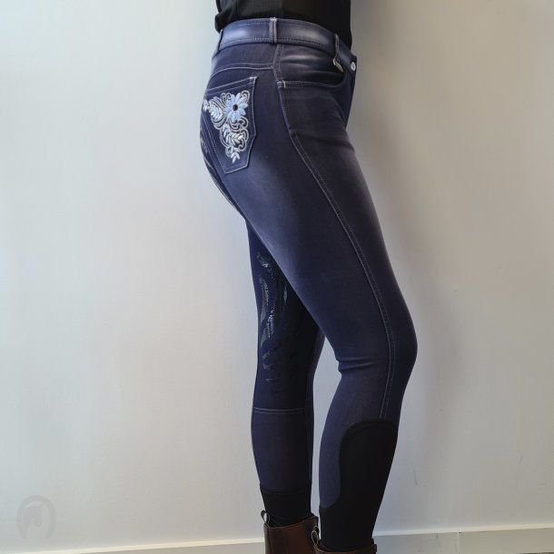 HRS Country Jeans Ridebukser Kn�grip Bl�