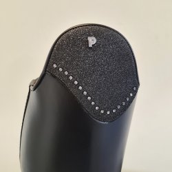 Petrie Bergamo Sort L�der m. Black Stardust og Sten