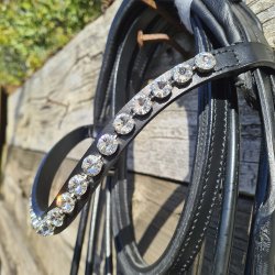 OS M�nchen Feelgood Trense Sort/Lak Rivoli Crystal
