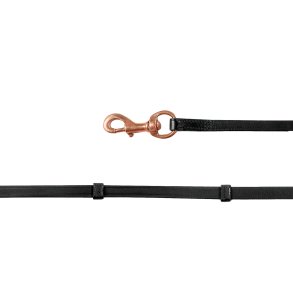 Waldhausen Isl�nder l�der t�jle m. stopper + Karbinhager Sort/Rosegold