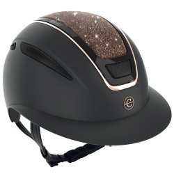 Covalliero Elite Polo Ridehjelm Sort - Rose Gold