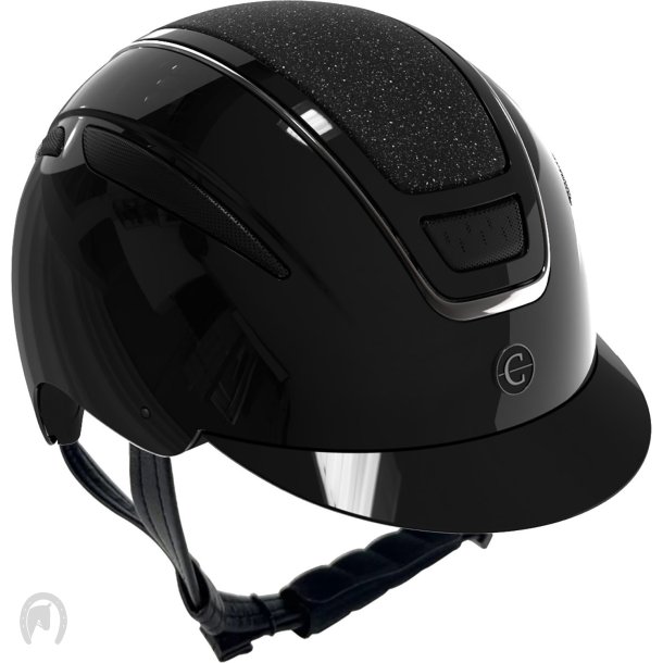 Covalliero Elite Ridehjelm Sort - Glossy
