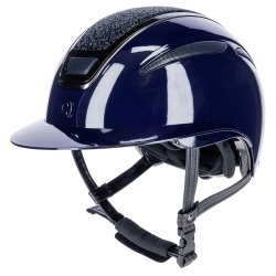 Covalliero Elite Polo Ridehjelm Navy - Glossy