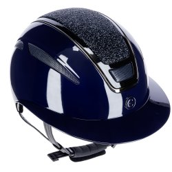 Covalliero Elite Polo Ridehjelm Navy - Glossy