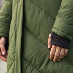 Covalliero AW26 Vinterjakke Lang Brun