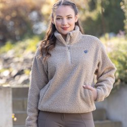 Covalliero AW26 Teddy Sweater Beige