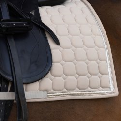 Covalliero Sadelunderlag Glitter Beige