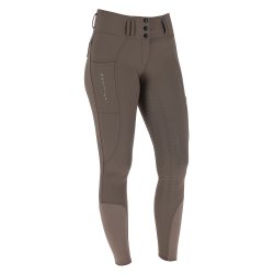 Covalliero AW26 H�jtaljet Ridebukser m. Fuldgrip Brun