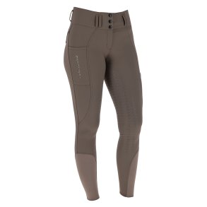 Covalliero AW26 H�jtaljet Ridebukser m. Fuldgrip Brun