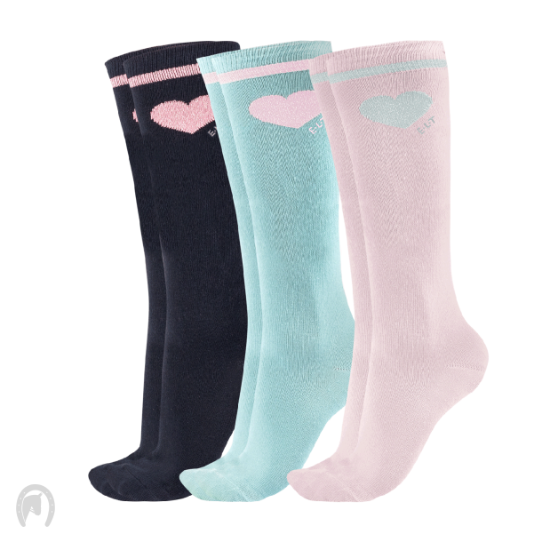 ELT Brne Ridestrmper 3-pak Rosa/Mint/Bl