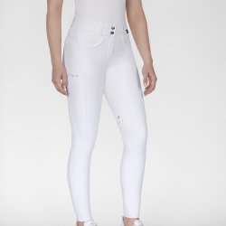 ELT Comfort Glam Fuldgrip Ridebukser Hvid