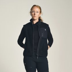 Superino Slogen Uld Vest Sort
