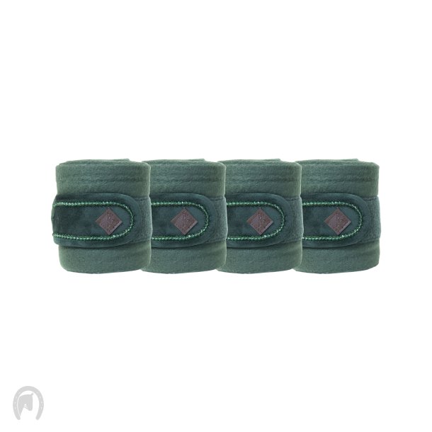 Kentucky Pearls Fleecebandager Pine Green- 4stk