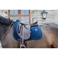Kentucky Velvet Pearls Dressage Underlag Navy