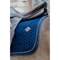 Kentucky Velvet Pearls Dressage Underlag Navy