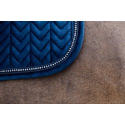 Kentucky Velvet Pearls Dressage Underlag Navy