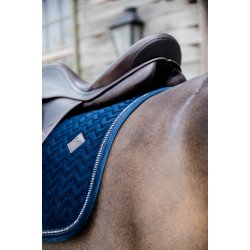 Kentucky Velvet Pearls Dressage Underlag Navy