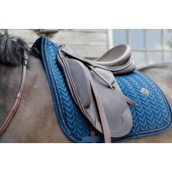 Kentucky Velvet Pearls Dressage Underlag Navy