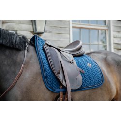 Kentucky Velvet Pearls Dressage Underlag Navy