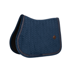 Kentucky Velvet Fishbone Underlag Glitter Rope Navy