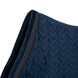 Kentucky Velvet Fishbone Underlag Glitter Rope Navy