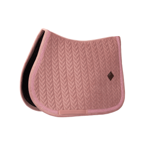 Kentucky Velvet Fishbone Underlag Glitter Rope Old Rose