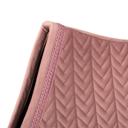 Kentucky Velvet Fishbone Underlag Glitter Rope Old Rose