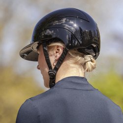 Swing Ridehjelm H24 Lady Glossy Sort