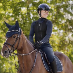 Swing Ridehjelm H24 Lady Glossy Sort