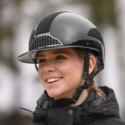 Swing Ridehjelm H24 Lady Spark Sort/Glitter