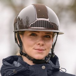 Swing Ridehjelm H24 Lady Spark Brun/Glitter