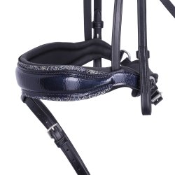 Schockem�hle Luxury Dressage Trense Sort/Bl� lak Og Sten