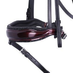 Schockem�hle Luxury Dressage Trense Sort/Wine lak Og Sten