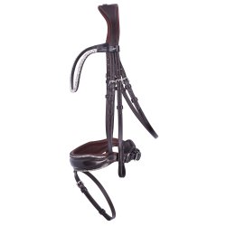 Schockem�hle Luxury Dressage Trense Espresso/Toffee Lak Og Sten