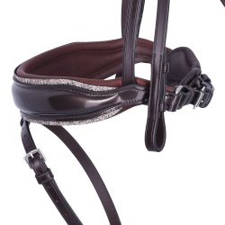 Schockem�hle Luxury Dressage Trense Espresso/Toffee Lak Og Sten